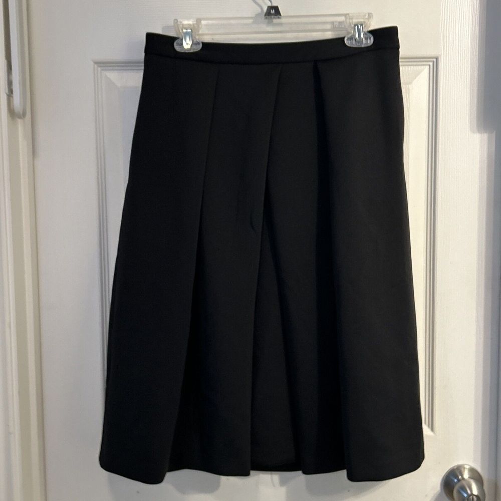 VINCE CAMUTO Black‎ Midi A-Line Skirt Fully Lined  Size 8